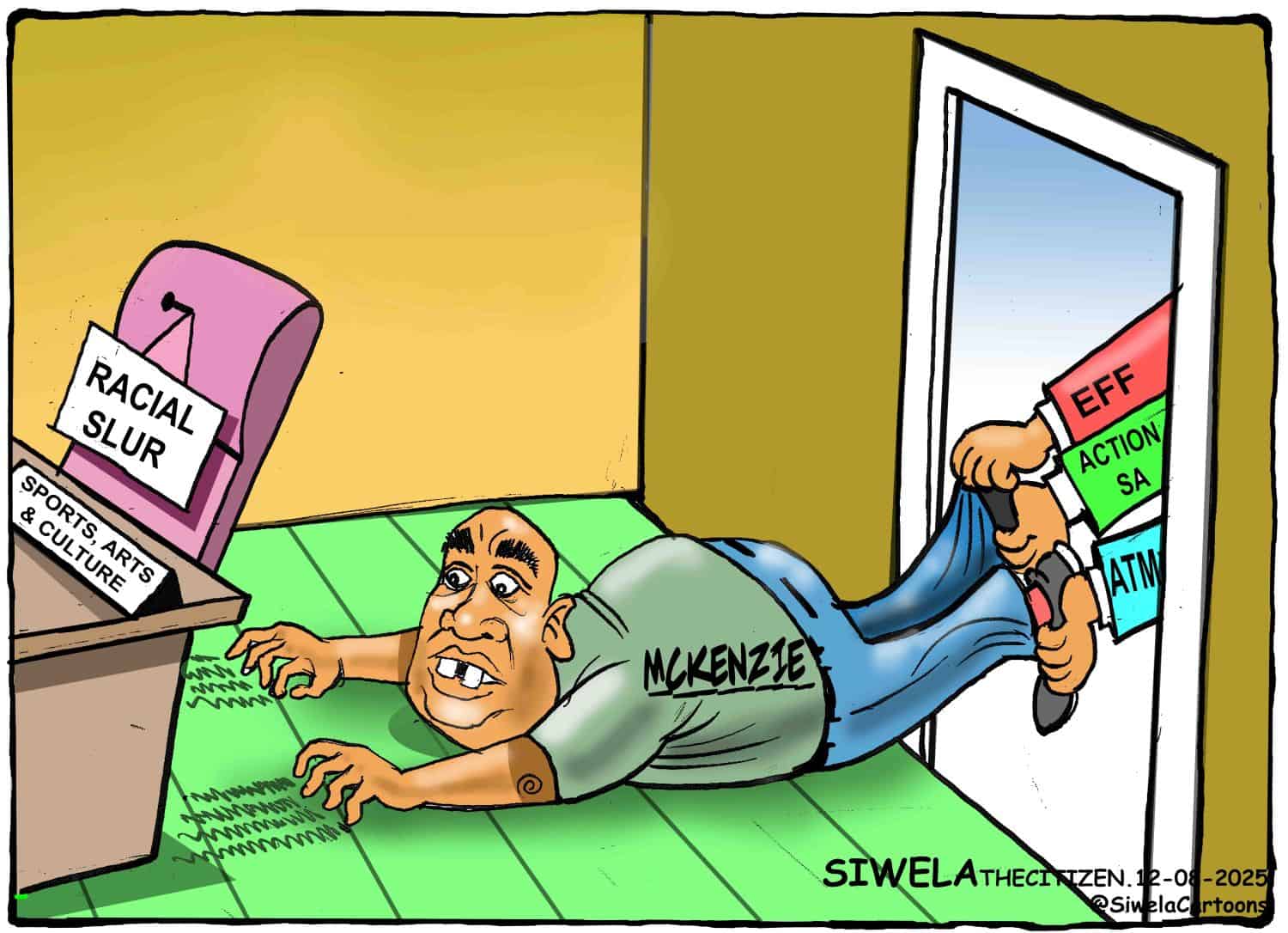 gayton mckenzie racism cartoon