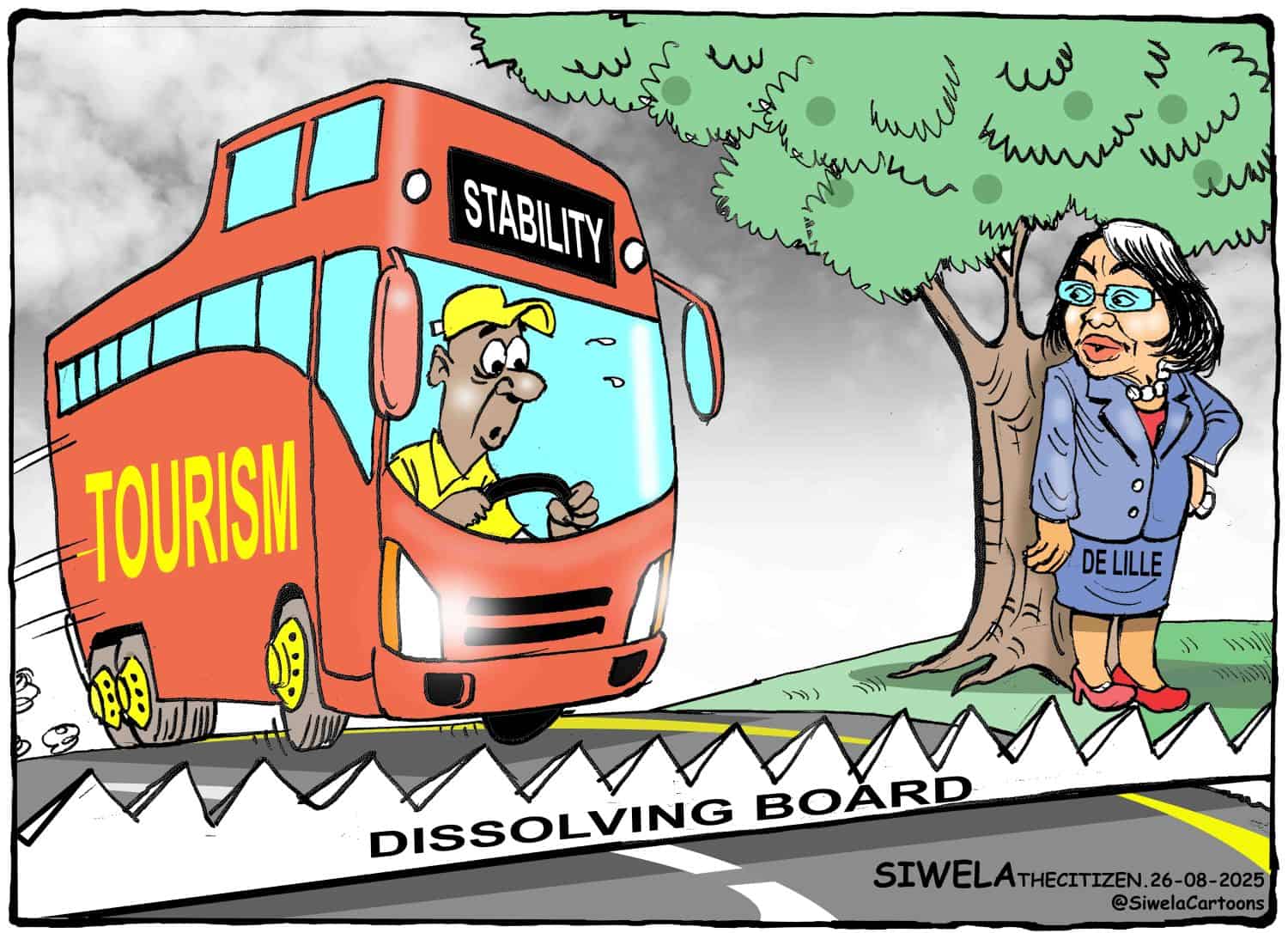 Cartoon De Lille SA Tourism