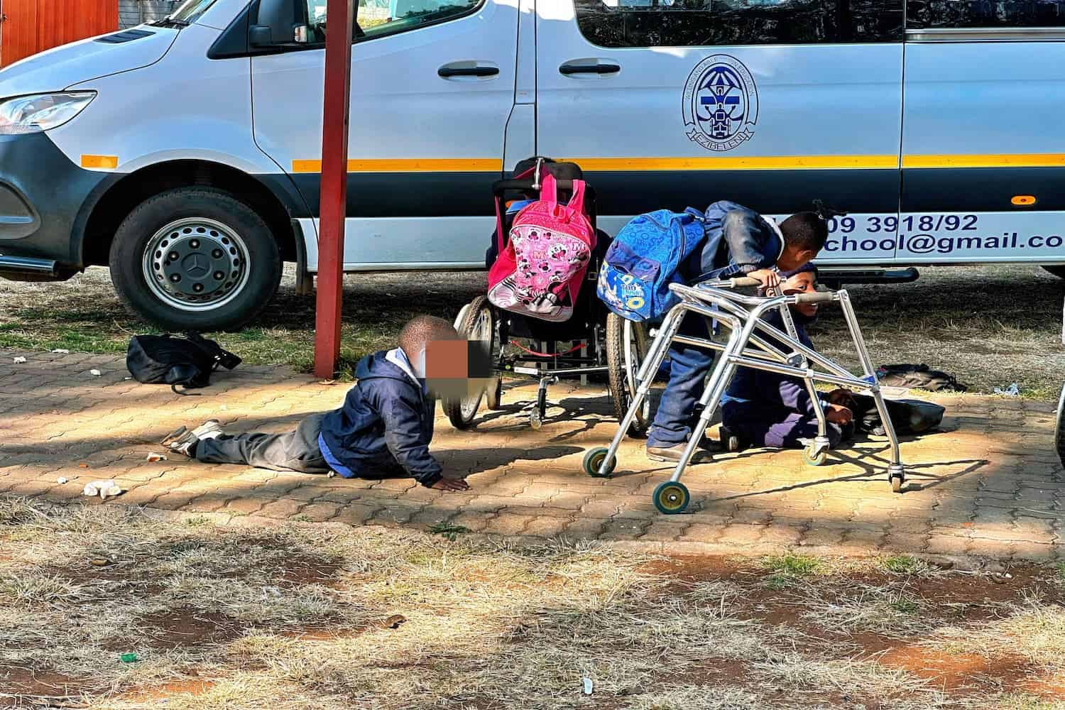 Children with physical disabilities at Ezibeleni School