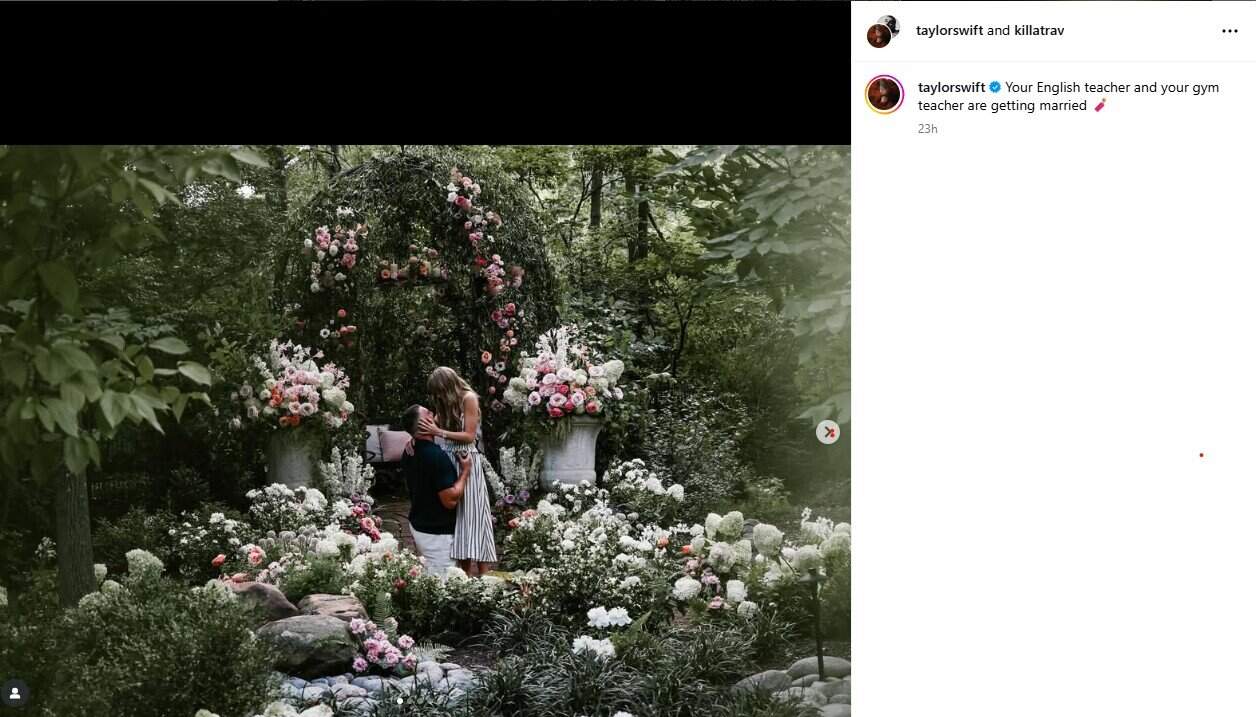 Taylor and Travis , Picture Instagram