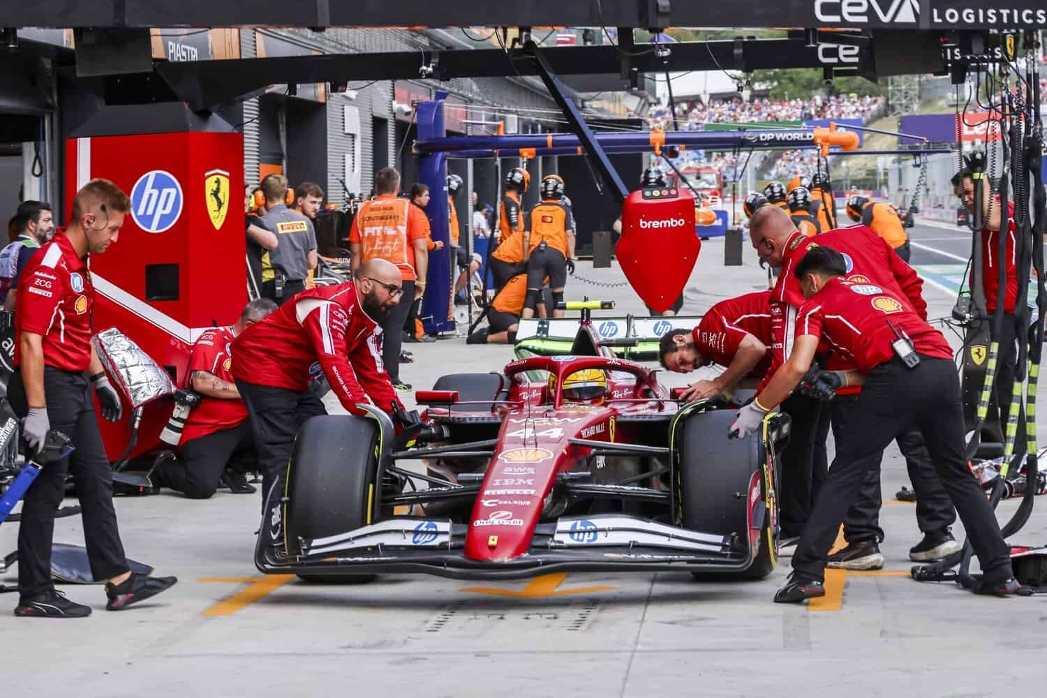 Ferrari: fastest in the pits
