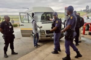 Police swoop after taxi hijacking