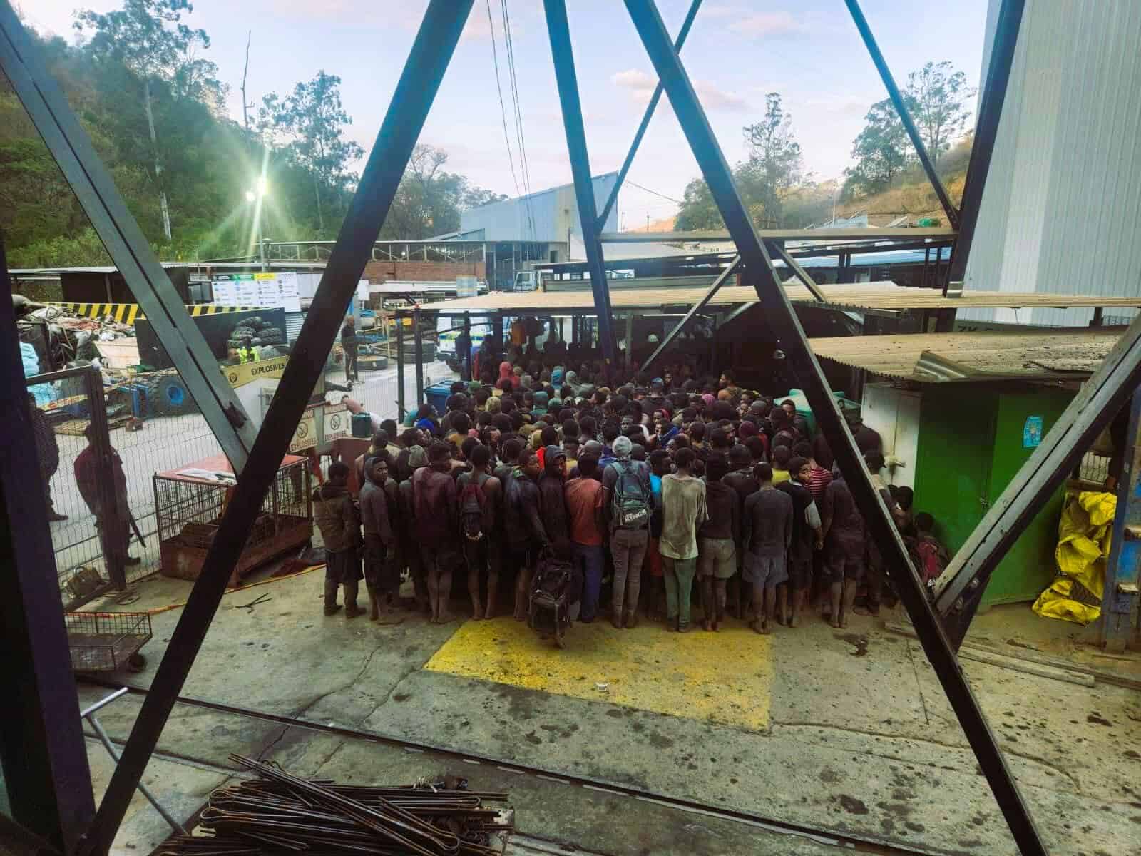 'We know it's wrong, but they're trying to make a living,' say families of arrested illegal miners