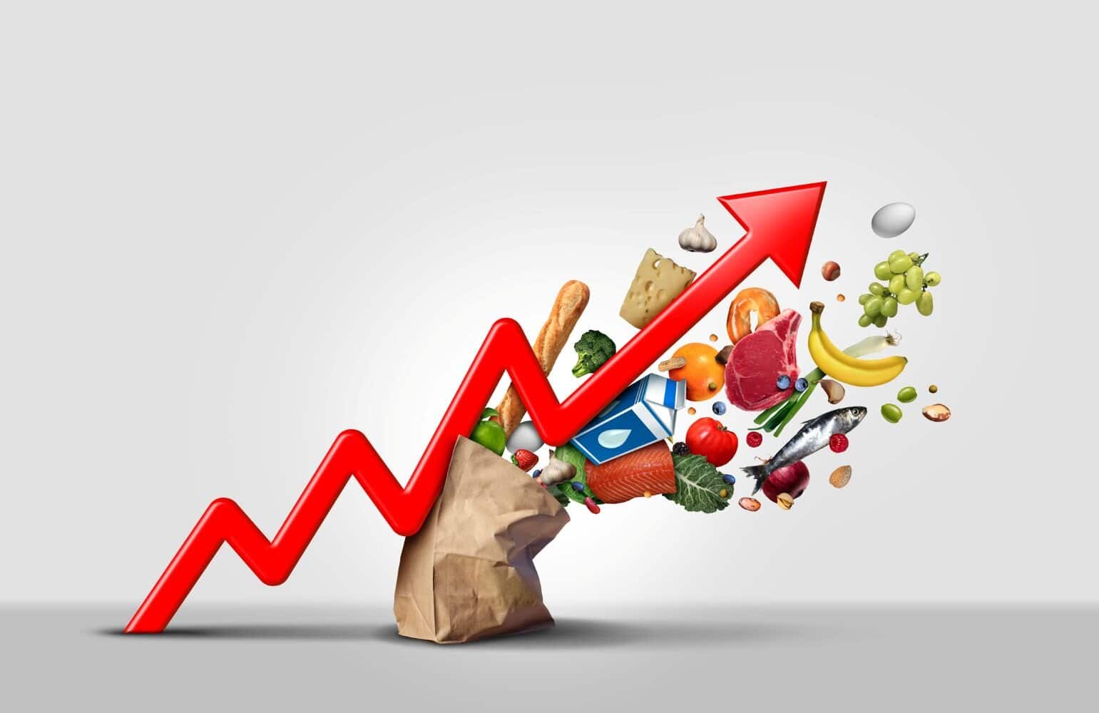 Inflation up 0.5% due to food prices