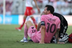 Messi exits early with injury in Miami's Leagues Cup win