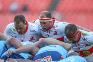 Lions and Bulls rugby players