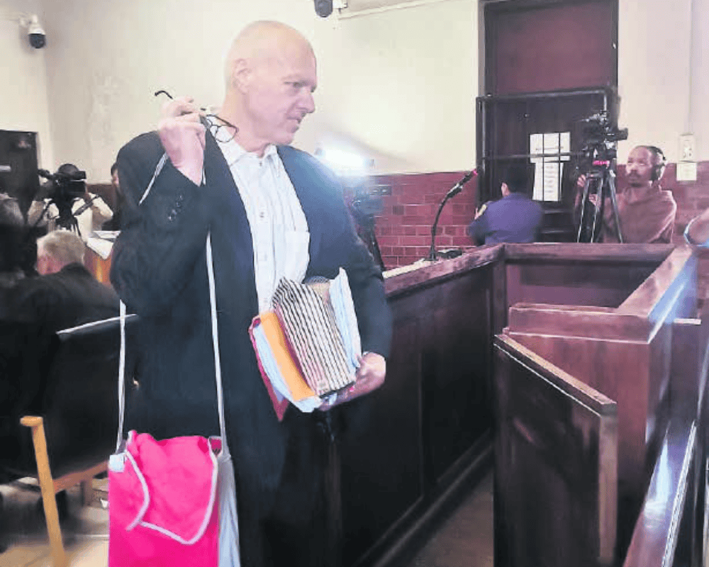 Court chaos as diamond dealer Louis Liebenberg disrupts bail hearing