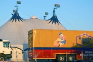 The McLaren Circus still uses animal acts