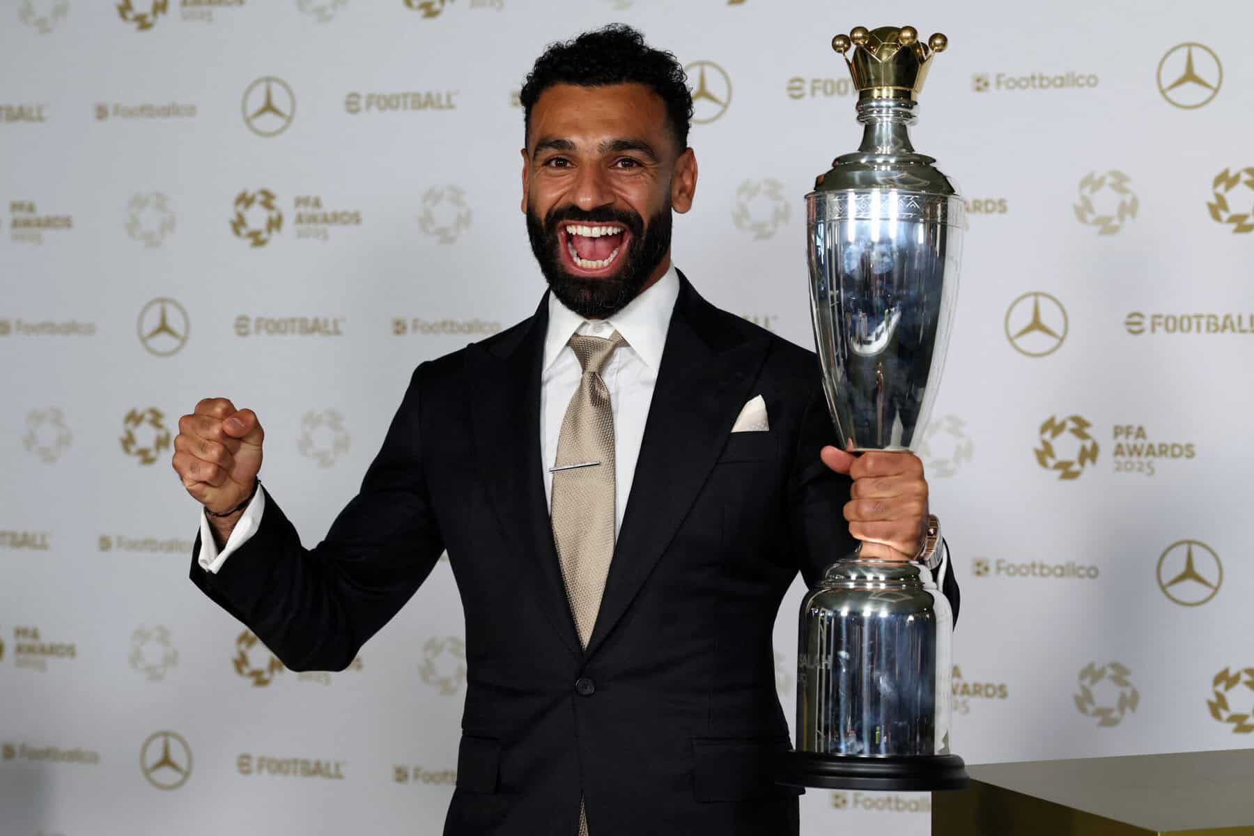 Salah makes history with third PFA player of the year award