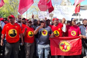 SA Steel Mills protest by Numsa.