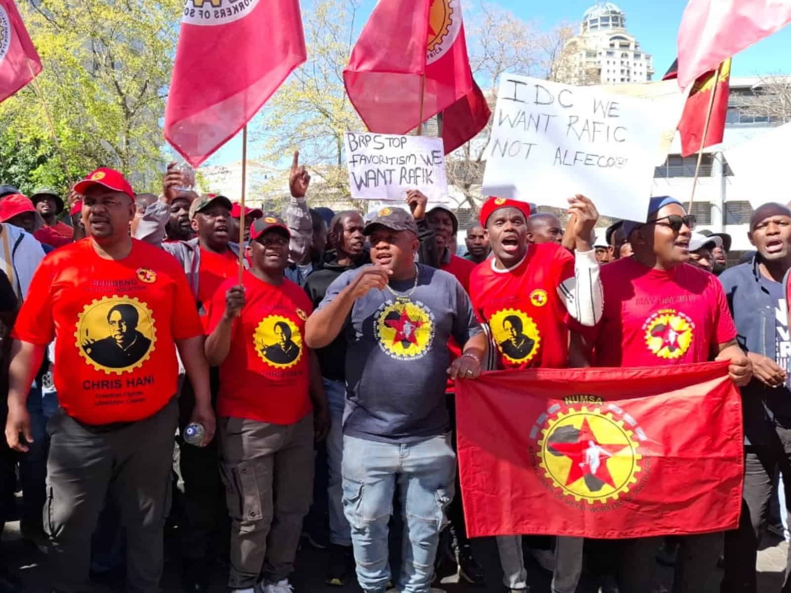 SA Steel Mills protest by Numsa.