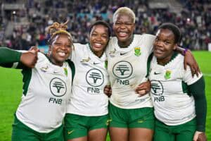 SA women's rugby players