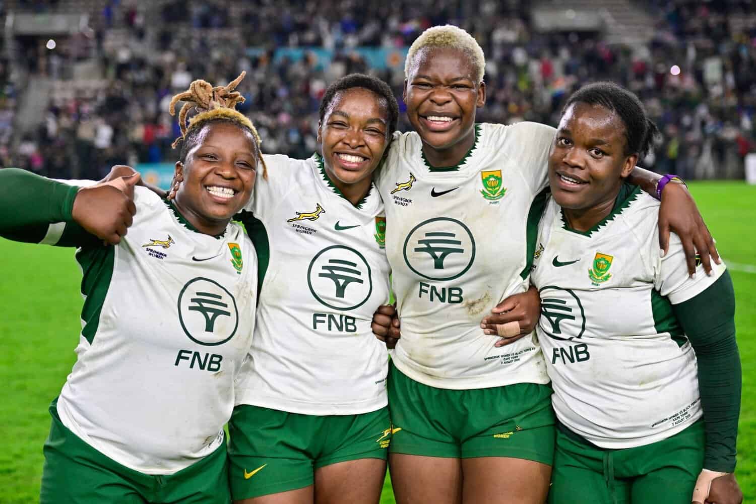 SA women's rugby players