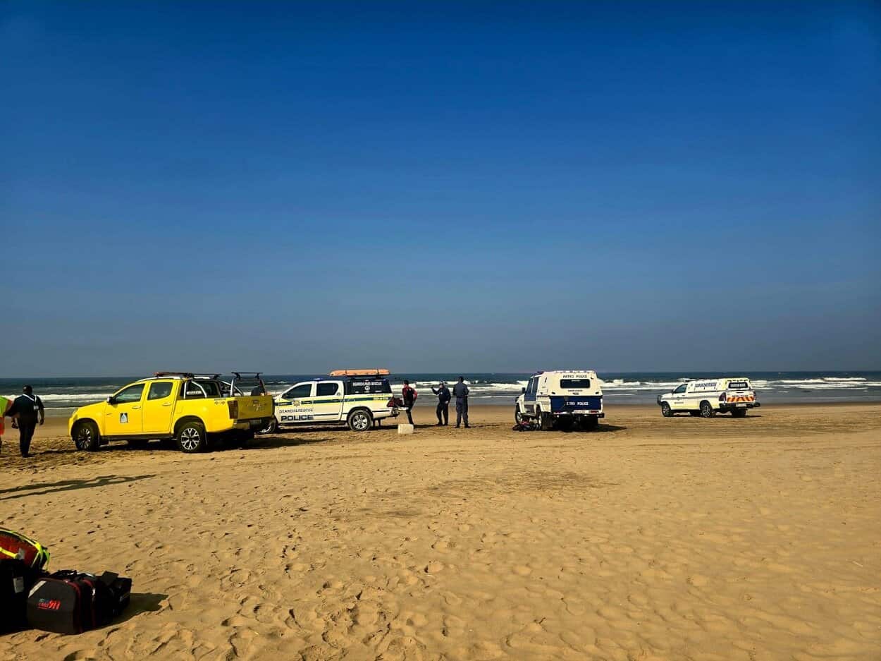Search underway after light aircraft crashes off Durban beach