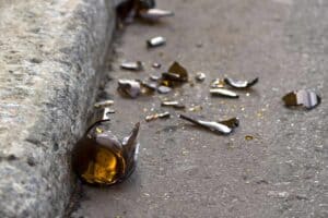 One man stabbed to death and another needed to be taken to hospital after being stabbed with broken beer bottles.