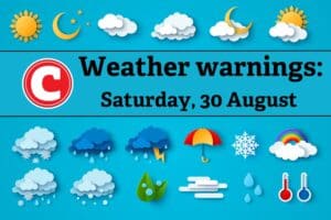 Weather forecast 30 August 2025