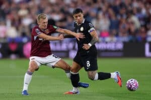 West Ham and Chelsea in action