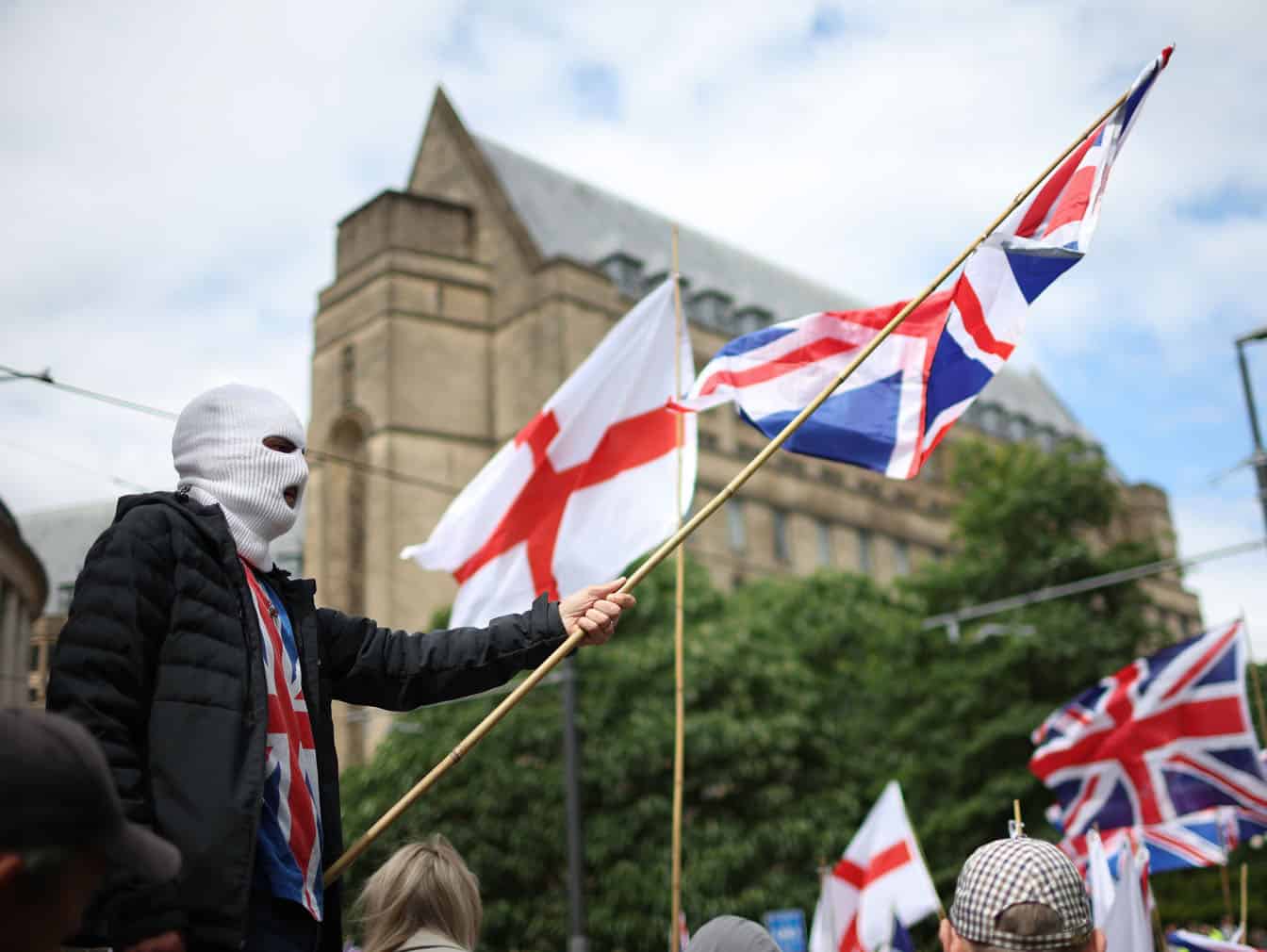 Britain First group hold 'March for Remigration' in Manchester