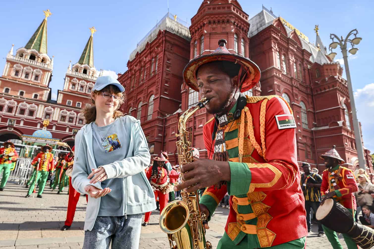 Spasskaya Tower annual military music festival in Moscow