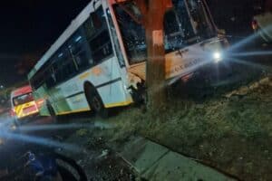 Four people escape with minor injuries on Thursday morning.