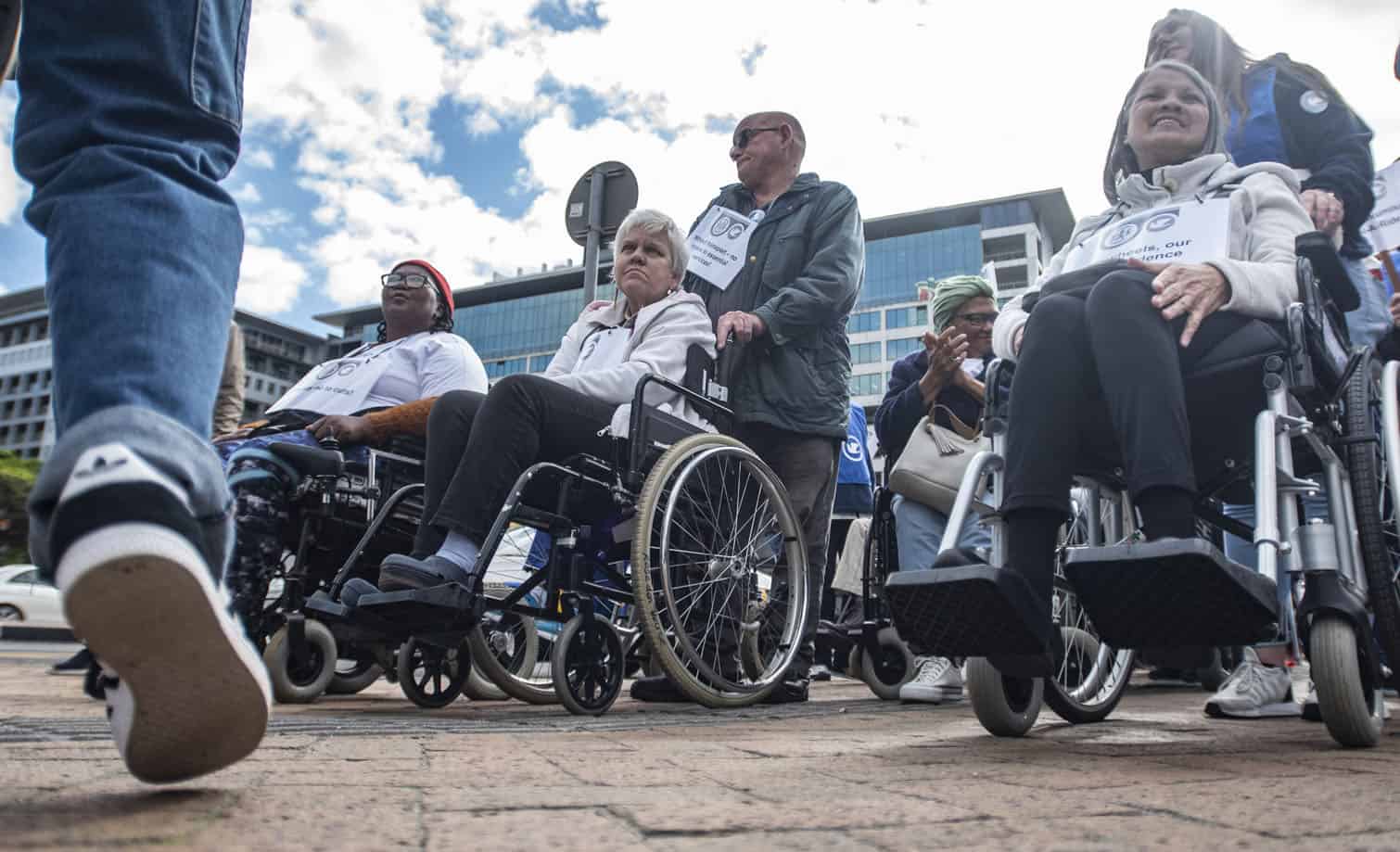 Peaceful Protest Against Cuts To Dial A Ride Service In Cape Town