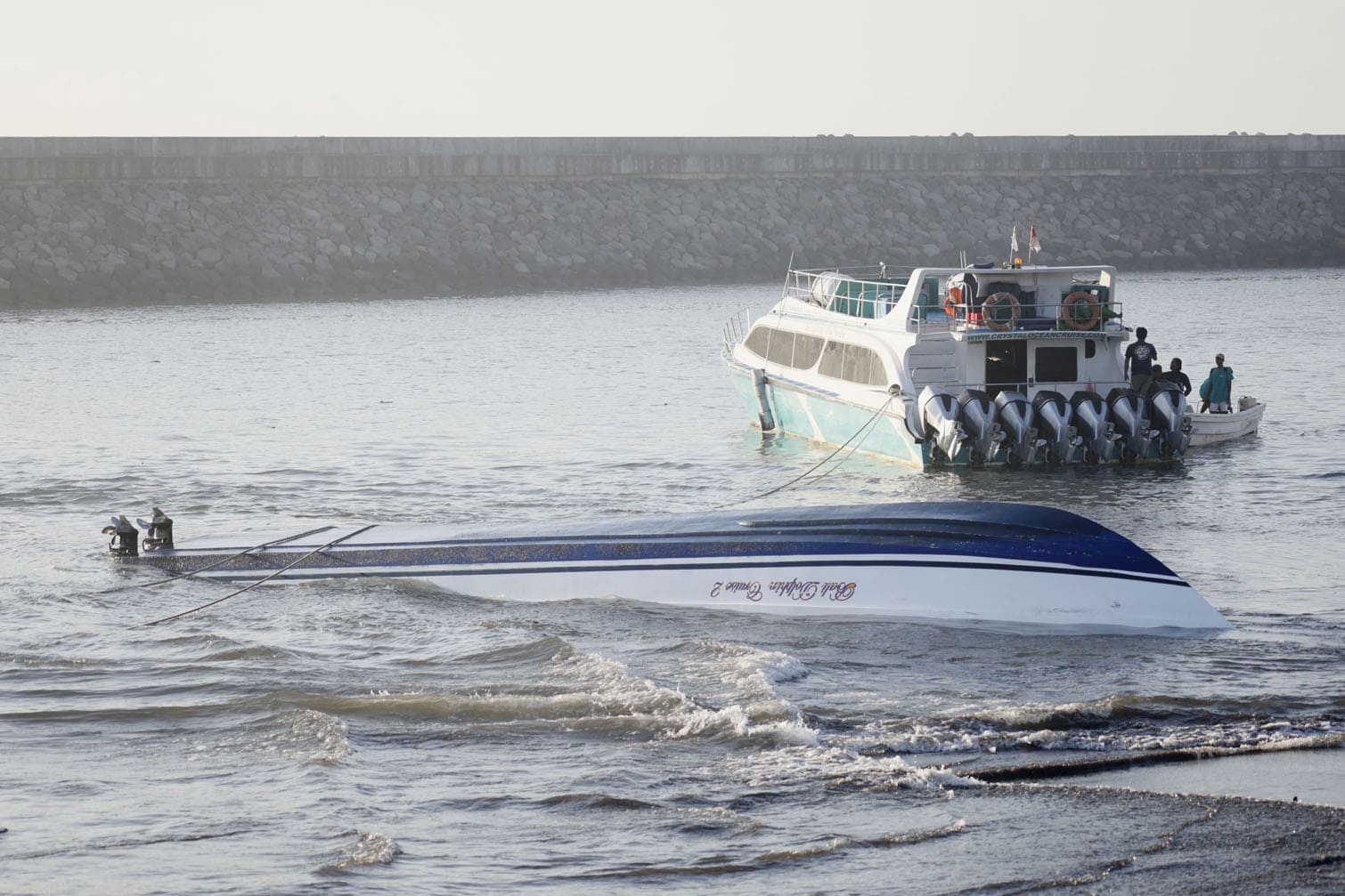 Tourist boat carrying 80 passengers capsize in Bali
