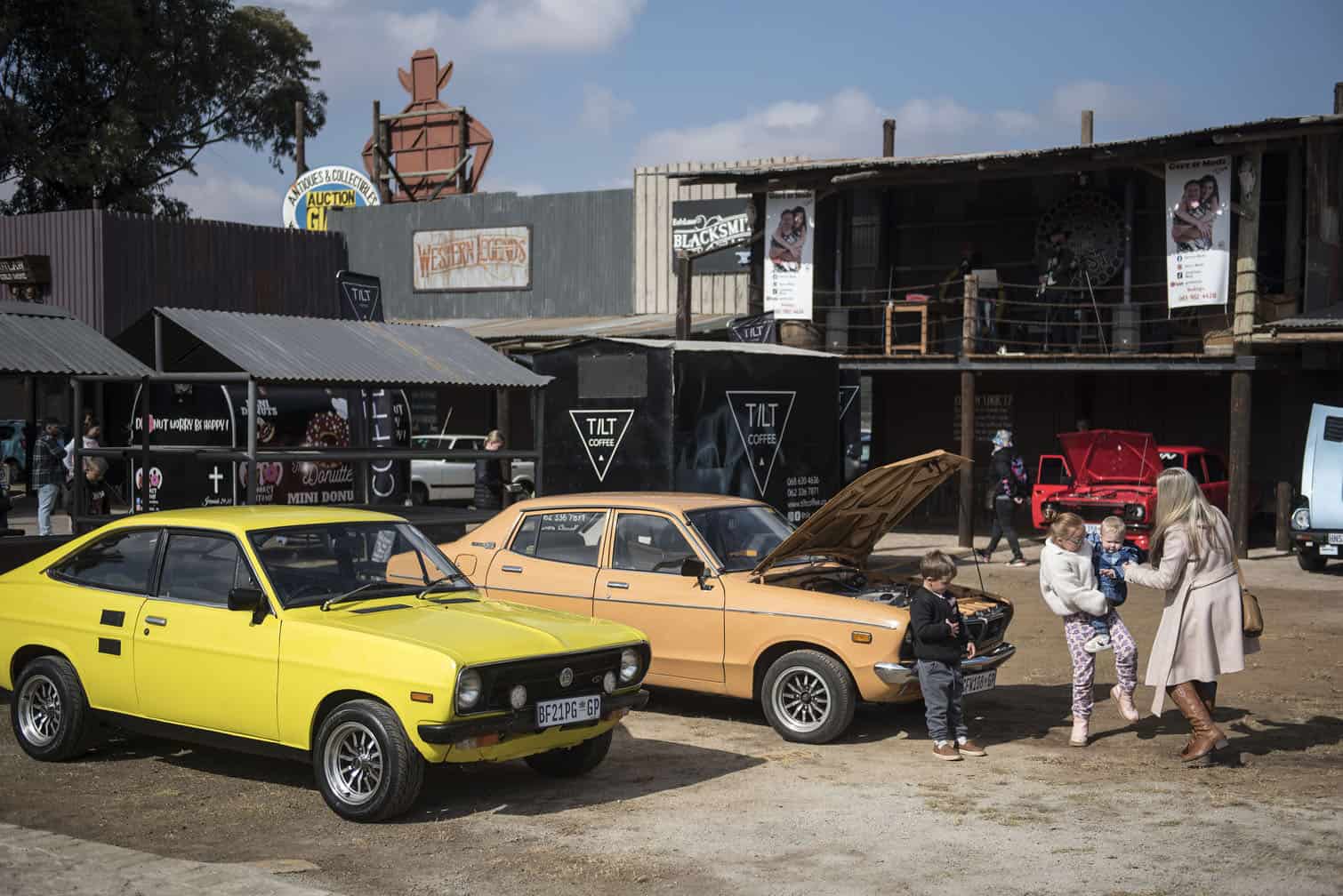 Classic car show at Cowboy Town