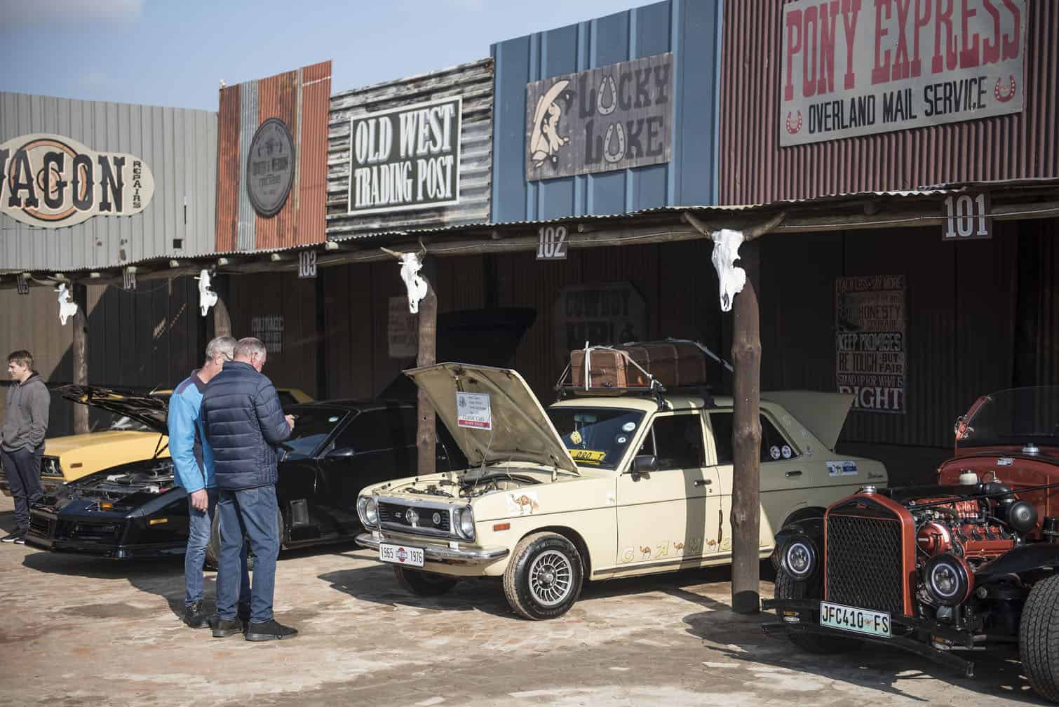 Classic car show at Cowboy Town