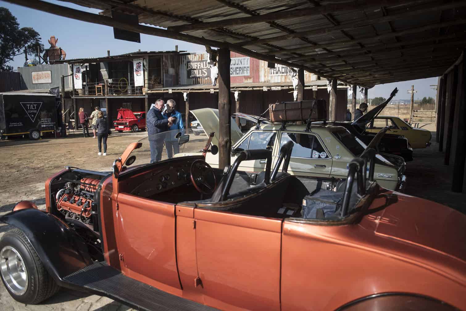 Classic car show at Cowboy Town