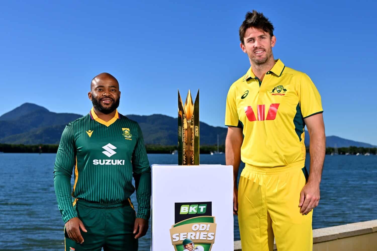 Temba Bavuma and Mitchell Marsh