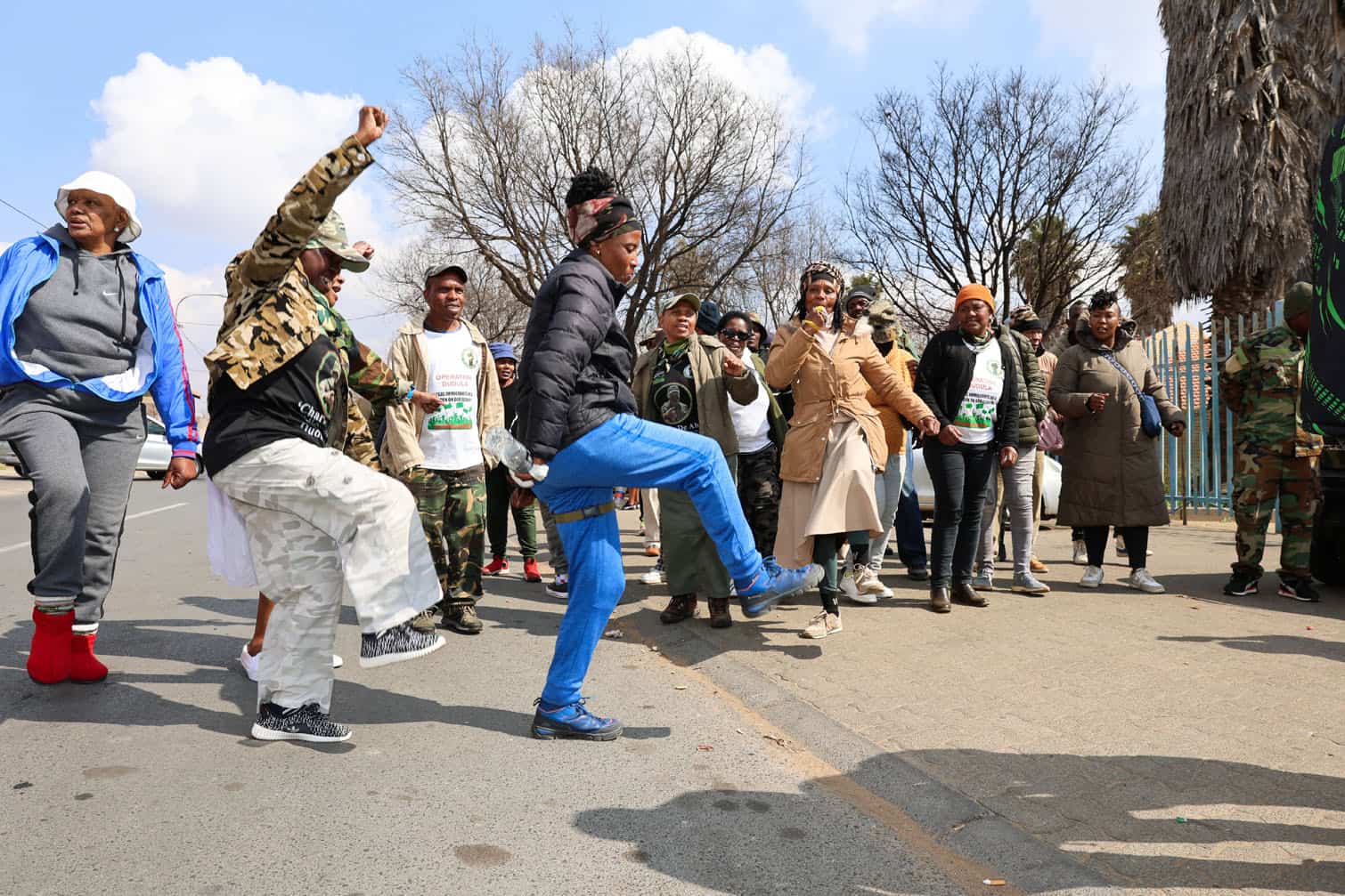 Operation Dudula Protest Outside Diepkloof Police Station