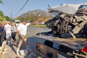 Durban wall bus crash