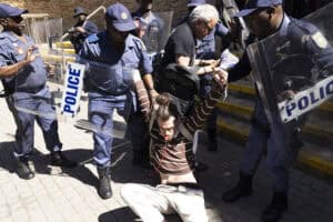 Anti Israel coal export demonstration in Pretoria