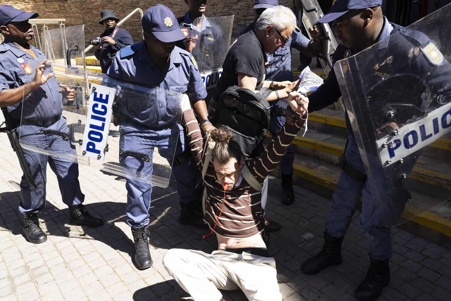 Anti Israel coal export demonstration in Pretoria
