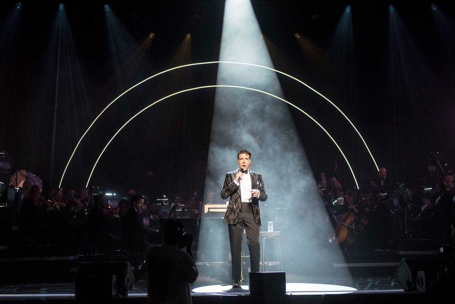 Jonathan Roxmouth performs in his "My Favourite Broadway" show