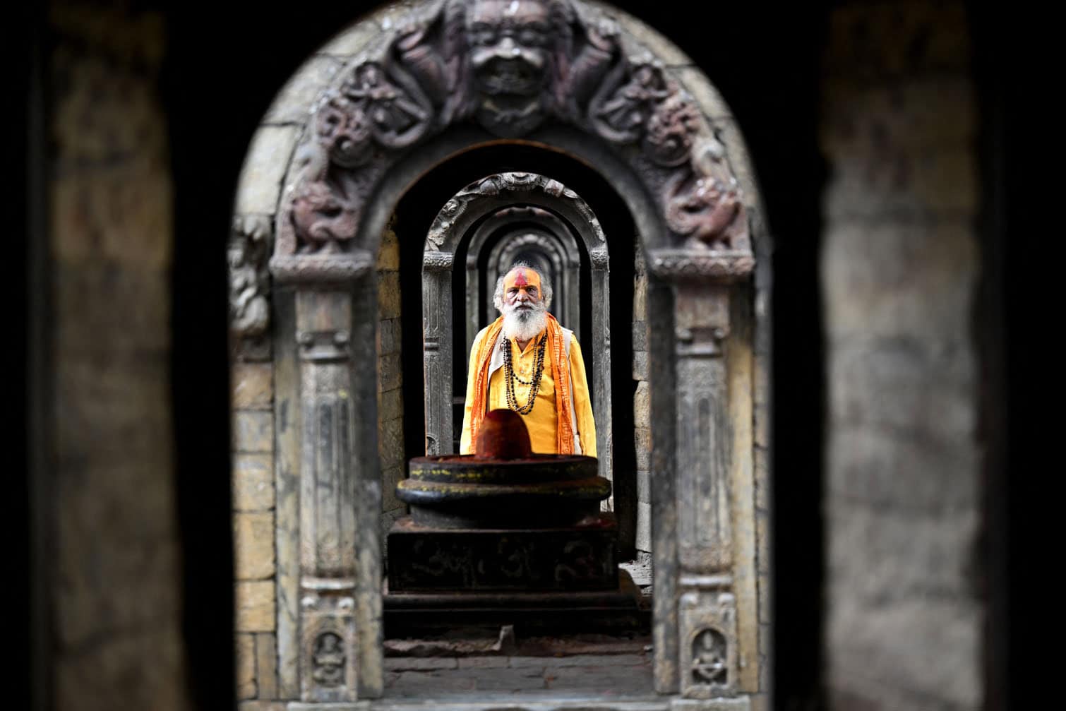 A Sadhu or Hindu holy man