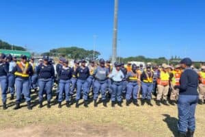 Female officers ready for duty and Operation Basadi