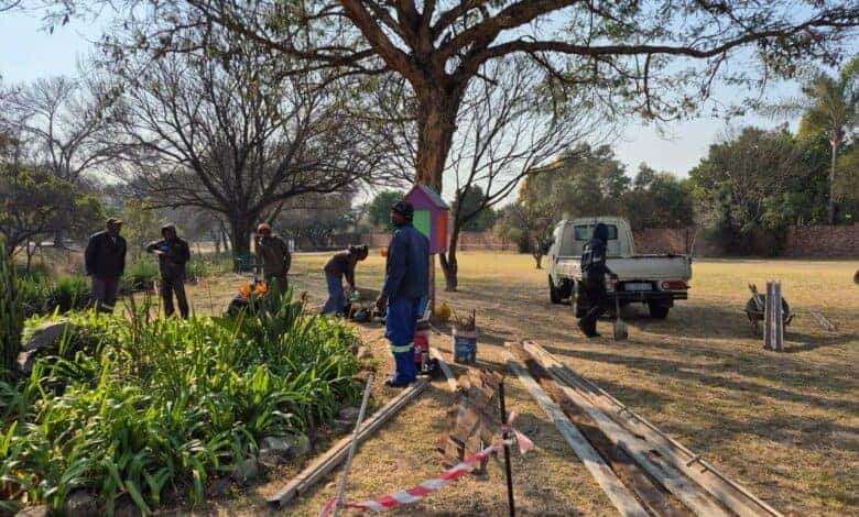 Park upgrade in Lonehll, Johannesburg