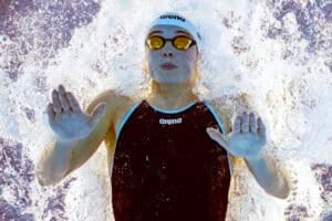 South Africa's swimmer Erin Gallagher