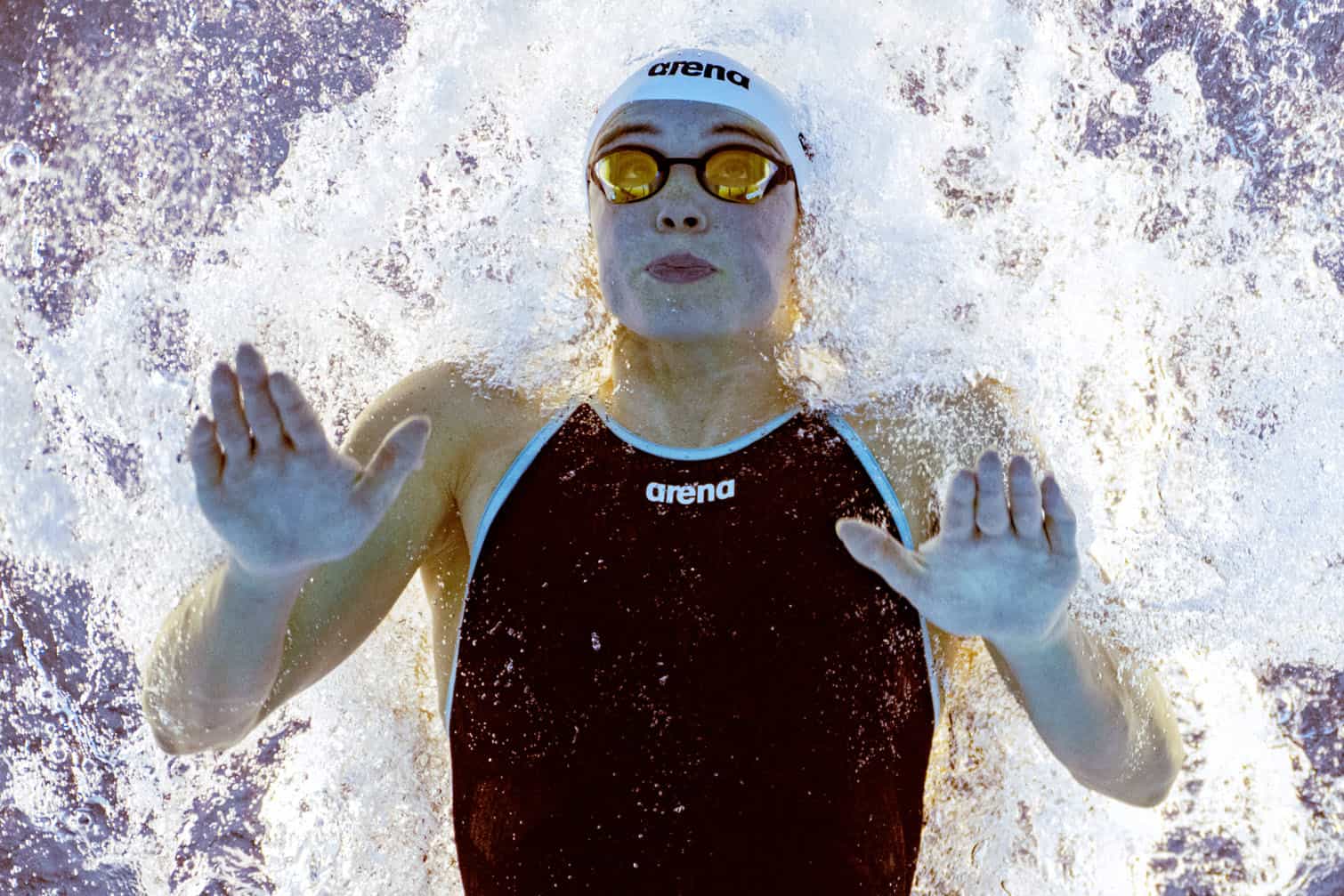 South Africa's swimmer Erin Gallagher