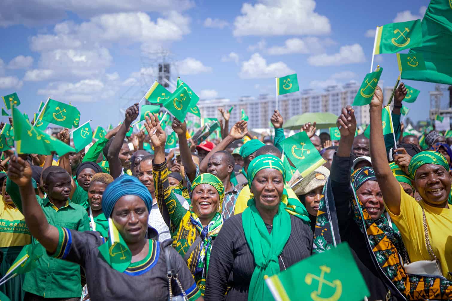 Supporters of Tanzania’s ruling Chama Cha Mapinduzi