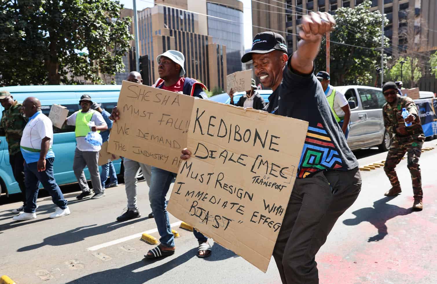 E-hailing Operators March To The Offices Of Gauteng MEC Of Transport And The Provincial Legislature