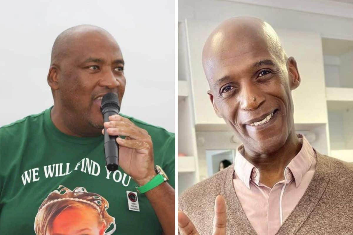 Minister Gayton McKenzie and actor Glen Gabela