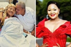 The late Zanele Mbokazi-Nkambule and her husband