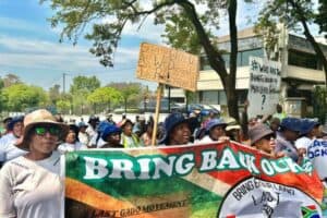 Alex residents march to Sandton on 23 September 2025
