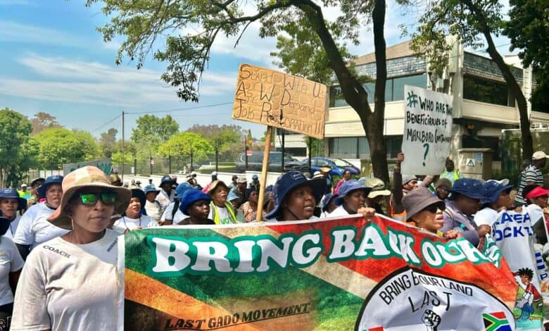 Alex residents march to Sandton on 23 September 2025