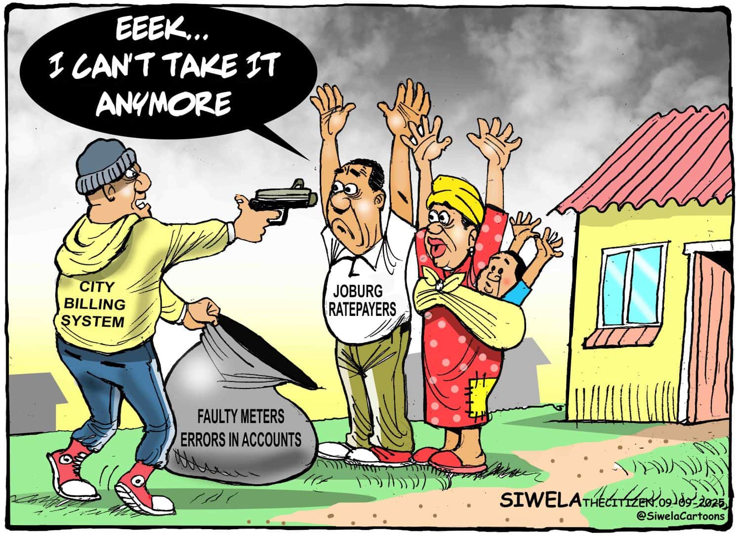 Cartoon Joburg billing crisis