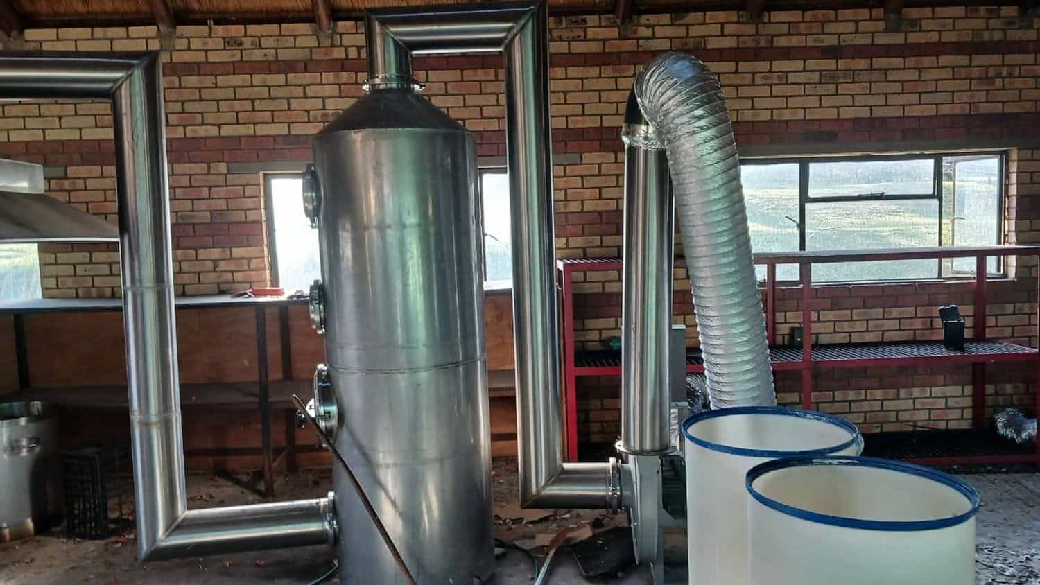 Drug-manufacturing equipment found during a police raid on the farm in Volksrust, Mpumalanga. Picture: Supplied/Saps