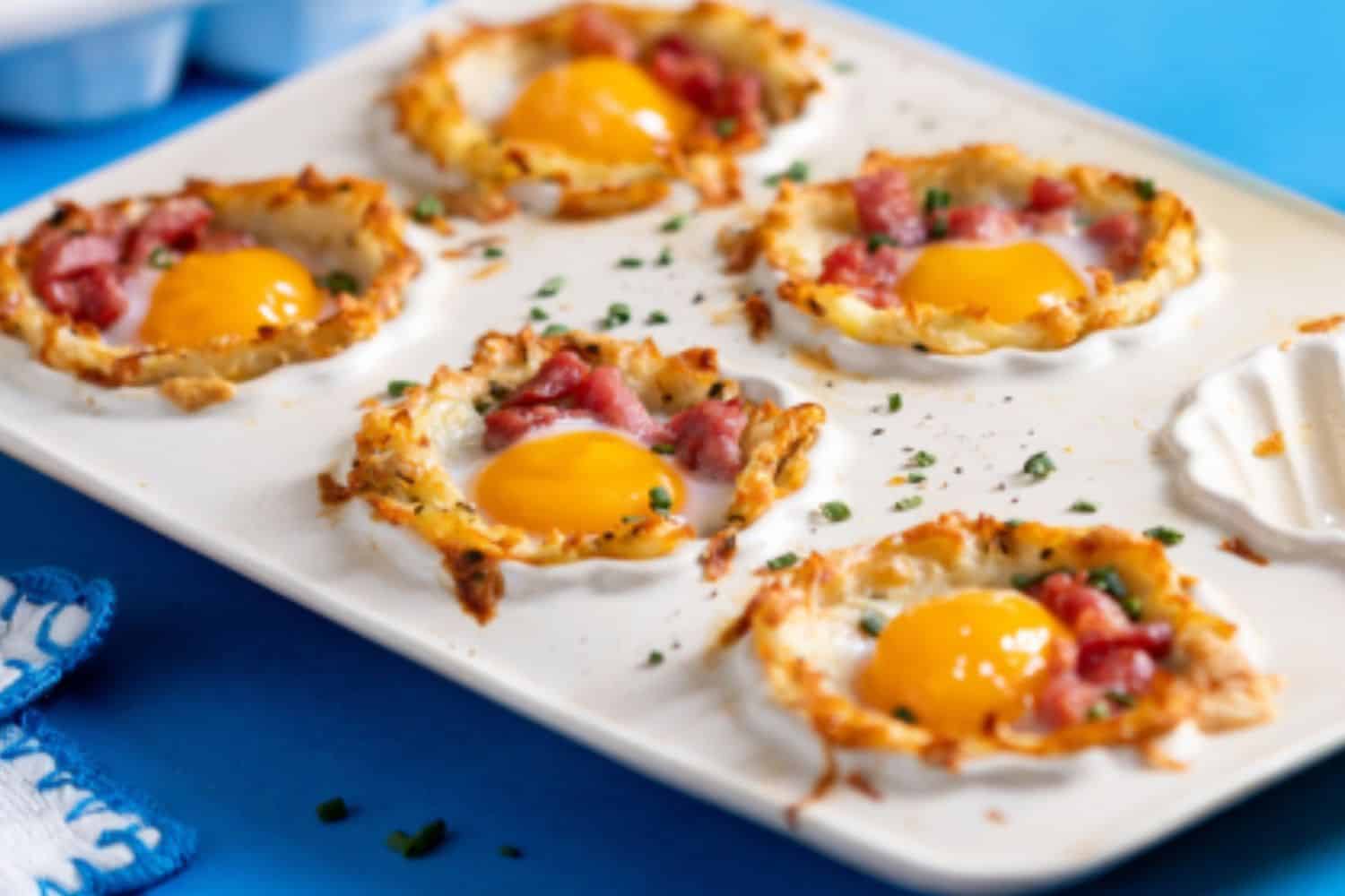 Hashbrown and egg cups, Picture supplied