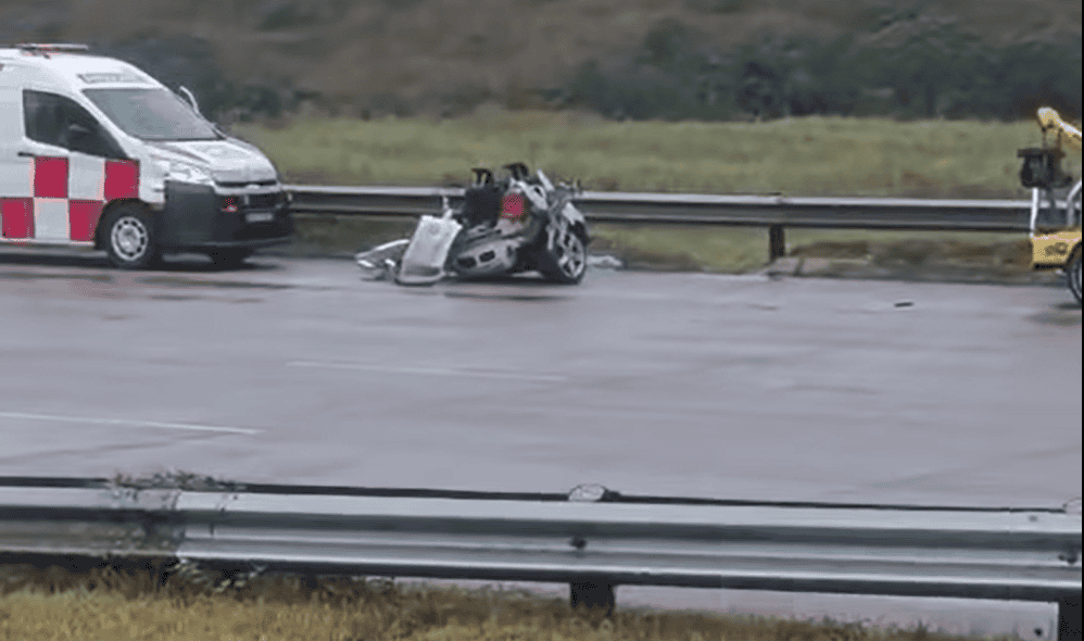 VW Polo car accident scene in KZN